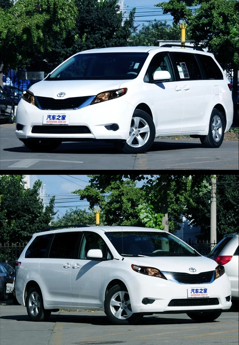 Автомобильные фары для Toyota Sienna светодиодный налобный фонарь 2011 2012 2013- год Стиль ForSienna лампы передних фар