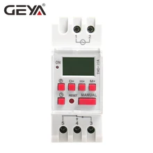 Free Shipping GEYA THC-20A Programmable Timer with Battery 7 Day Time Switch 20A DC Timers 12V 24V110V 220V 240V Free Shipping GEYA THC-20A Programmable Timer with Battery 7 Day Time Switch 20A DC Timers 12V 24V110V 220V 240V