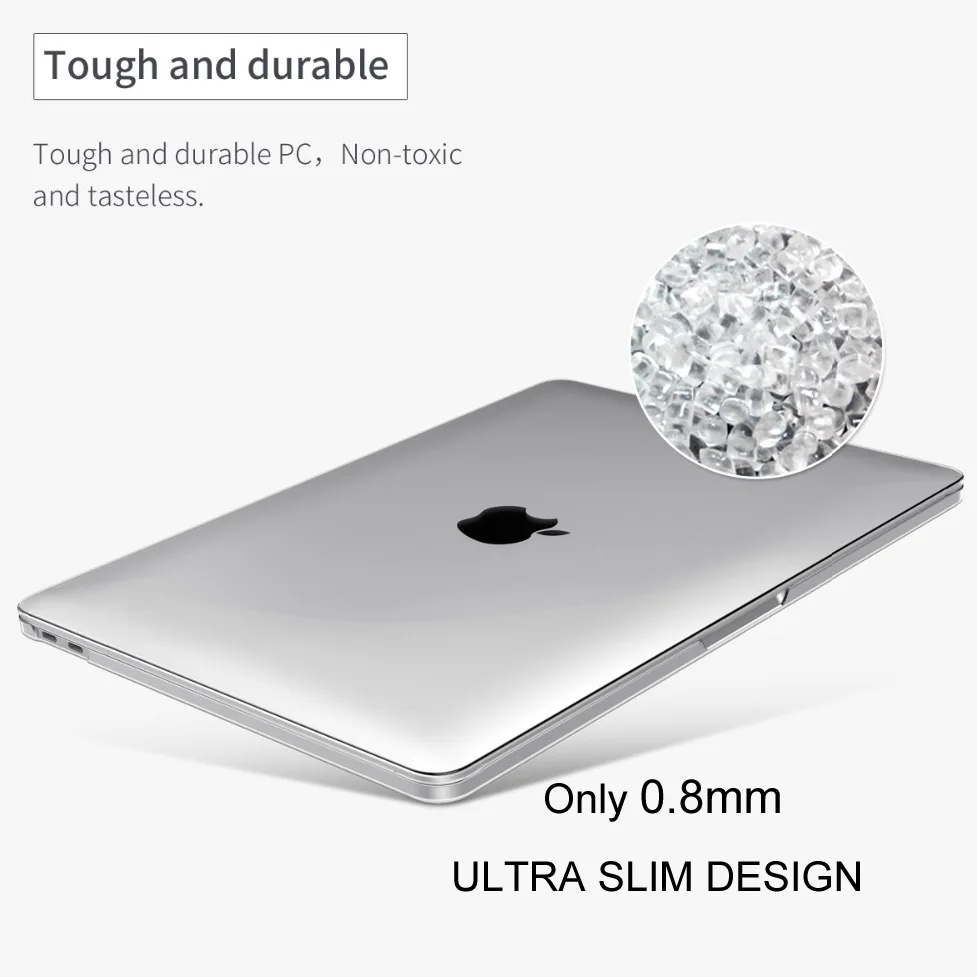 Кристально прозрачный чехол для MacBook Air Pro Retina 11 12 13 15 16 2020 mac book 3 A2289 A2159 4 дюймов