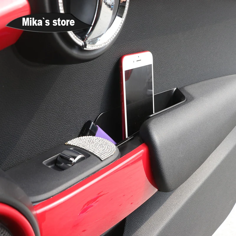 Горячее предложение! Распродажа! Дверная ручка из АБС полка для мелочей автостайлинг 1 пар/уп. наклейка на коробку для хранения Mini Cooper F56 F 56 автомобильные аксессуары