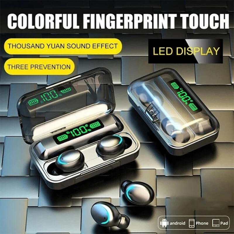 Wireless Bluetooth 5 0 Earphone for iPhone Wireless Headphones TWS Stereo Earbuds Waterproof Noise Cancelling Headset with Mic