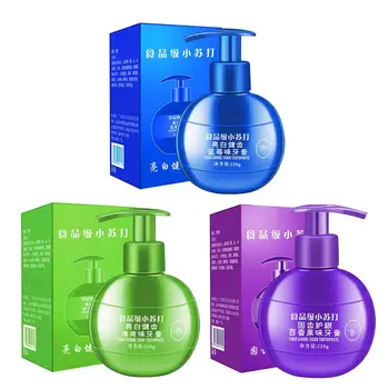 

220g Food Grade Baking Soda Toothpaste Pressed Blueberry Fruit Flavor Refreshing