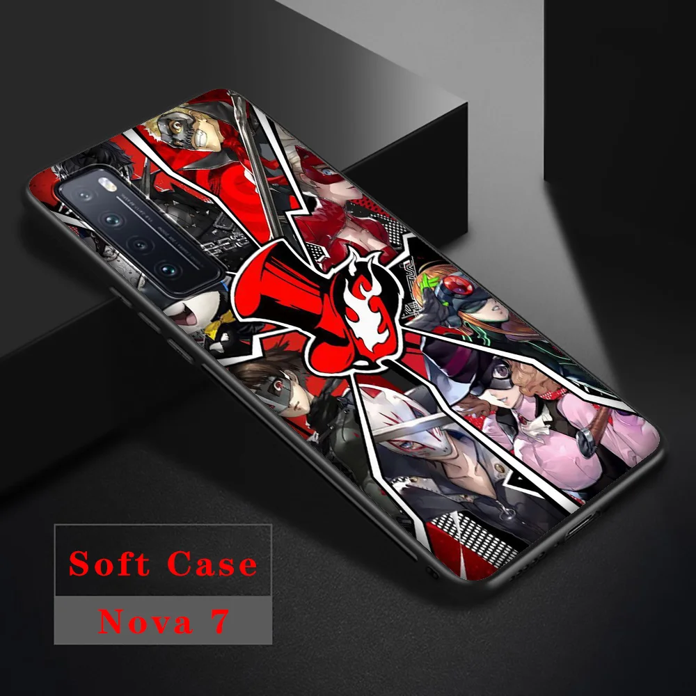 Чехол Lavaza Persona 5 P5 для Huawei P8 P9 P10 P20 P30 Y6 Y7 Y9 Lite Pro P Smart Nova 2i 3i Mini 2017 2018|Бамперы| |