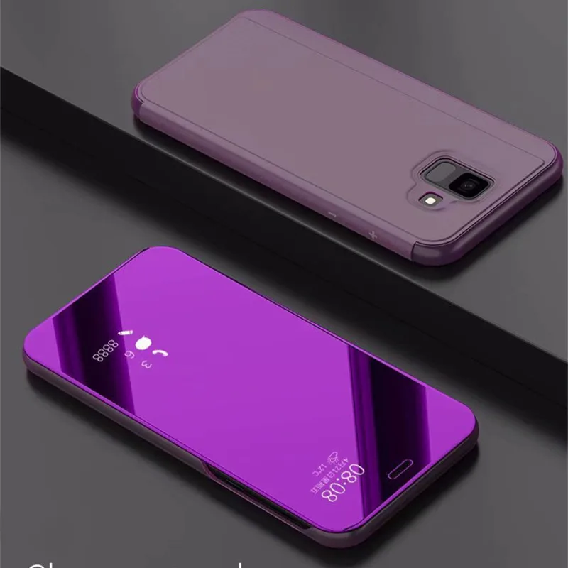 Зеркальный флип-чехол для samsung Galaxy S10 S9 S8 Lite J2 J3 J4 J5 J6 J7 Duo Pro Plus Prime Core Smart Clear View