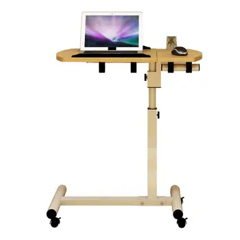 

Removable Bedside Computer Desk Simple Lifting Folding Desk Lazy Bedside Table Assembly with Wheel Bed Small Table