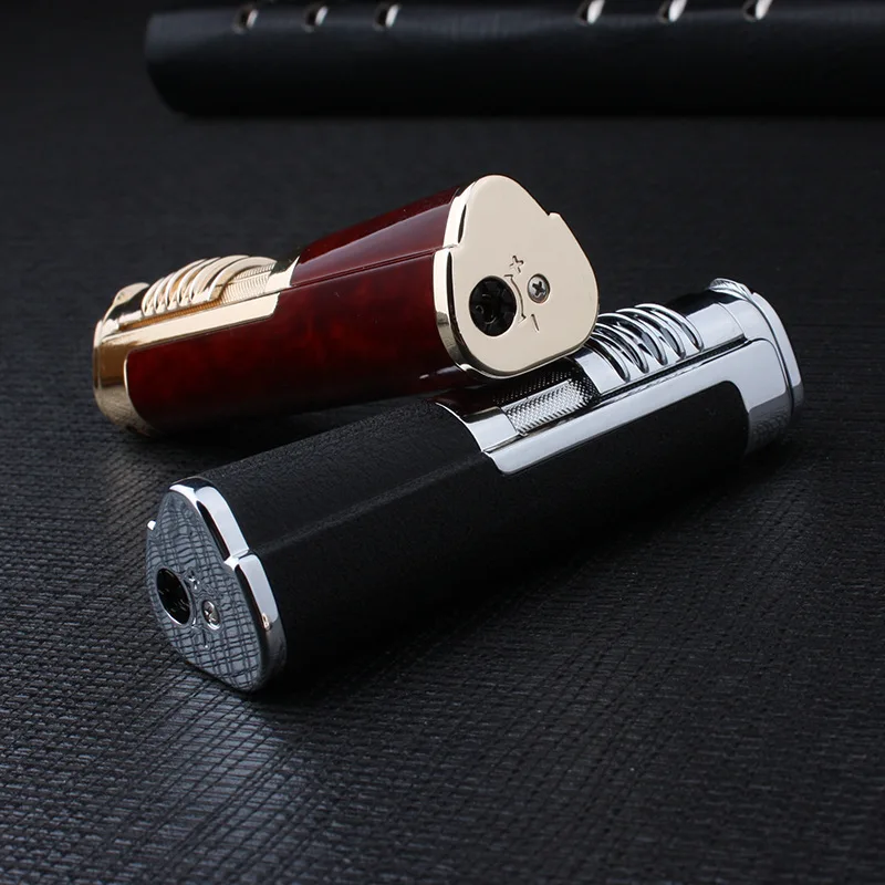 Honest Высококачественная надувная газовая зажигалка ветрозащитная металлическая