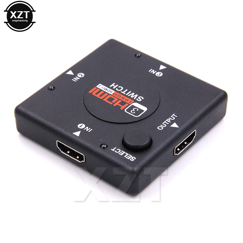 Мини 3-портовый Переходник HDMI разветвитель Full HD 1080P HDMI коммутатор разделитель Vedio усилитель 3 в 1 выход порт концентратор для HDTV Xbox PS3 PS4