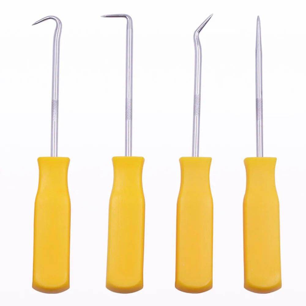 4pcs Oil Seal Screwdriver Accessories Kit Metal O Ring Parts Repair Yellow Tire Accessories Aliexpress