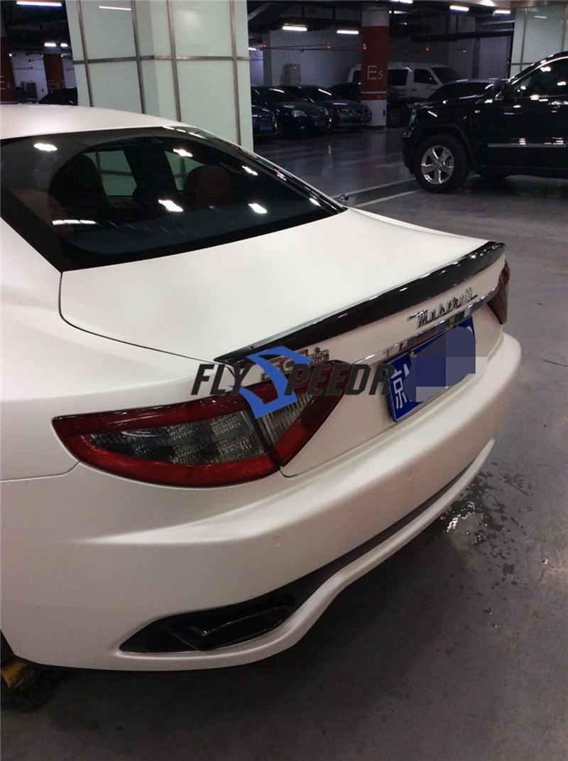 Для Maserati GranTurismo GT 2 двери сундучок 2006-2011 углеродного волокна задний спойлер на