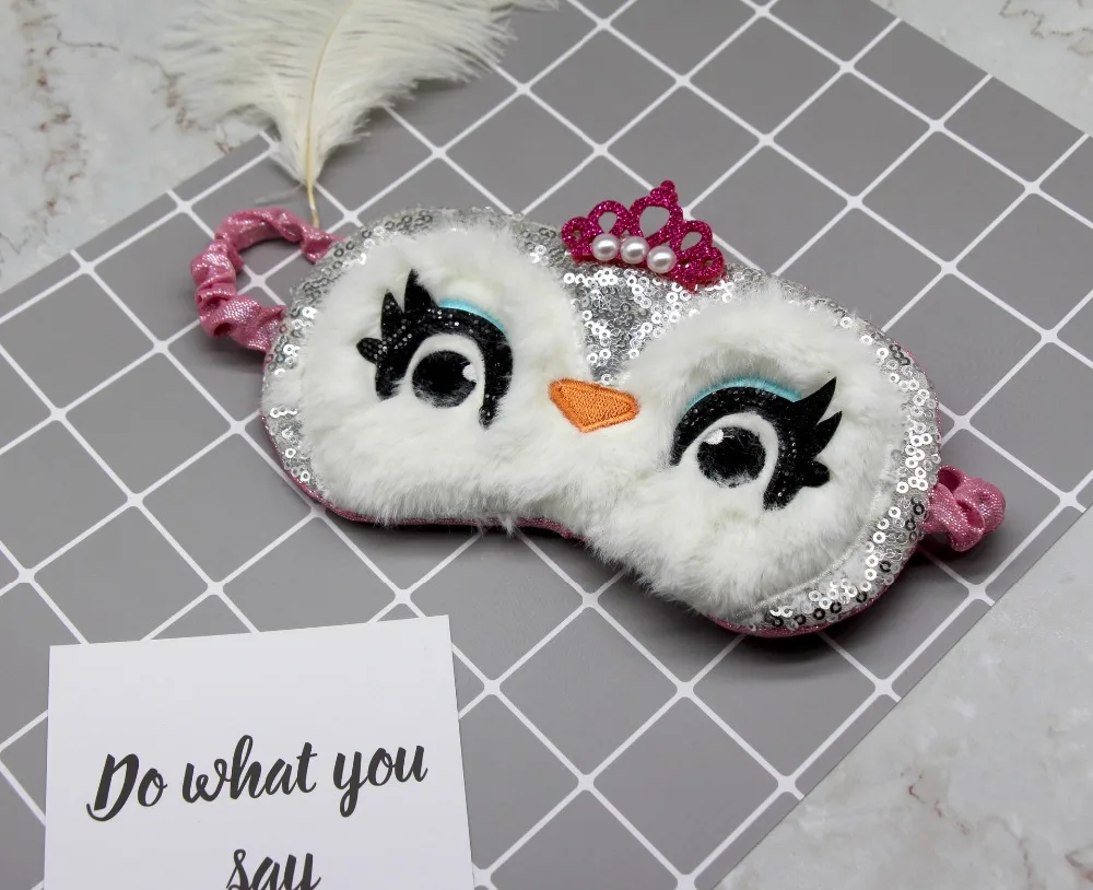 

2019 Owl Eye Mask Sleeping Eye Mask Blindfold Eye Cover Shadow Soft Cover for Traveling Sleep Eyeshade Gifts Night Accessories