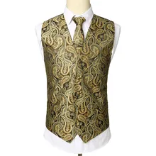 Men's Classic Jacquard Vest Handkerchief Party Wedding Tie Suit Pocket Set Men's Fashion Pattern Chest Tie Vest 3 Piece Set Men's Classic Jacquard Vest Handkerchief Party Wedding Tie Suit Pocket Set Men's Fashion Pattern Chest Tie Vest 3 Piece Set