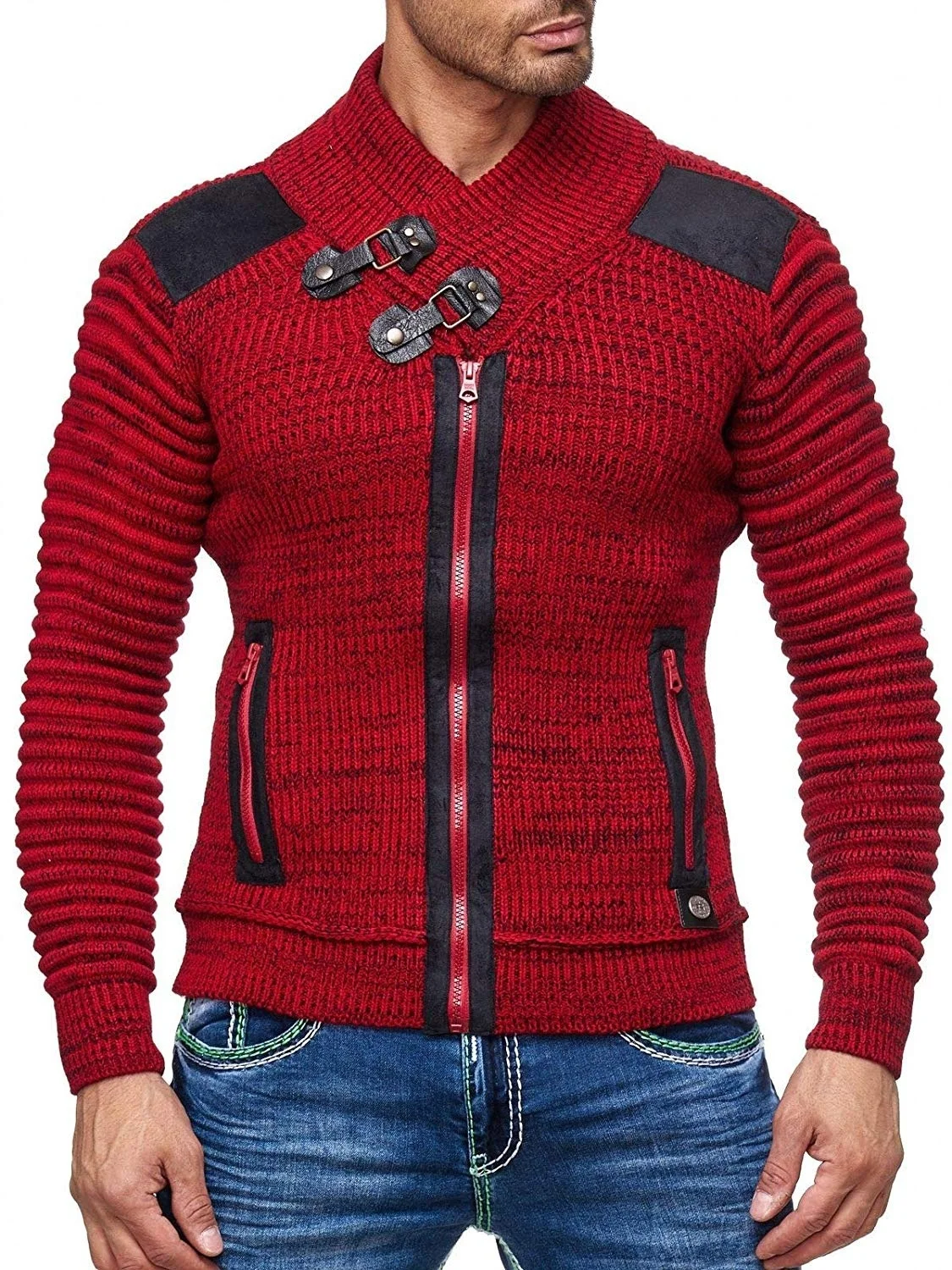 ZOGAA 2019 Autumn Winter Brand Sweater Cardigan Men Casual Slim Sweaters Male Warm Thick Hedging Turtleneck Sweater Men S-3XL