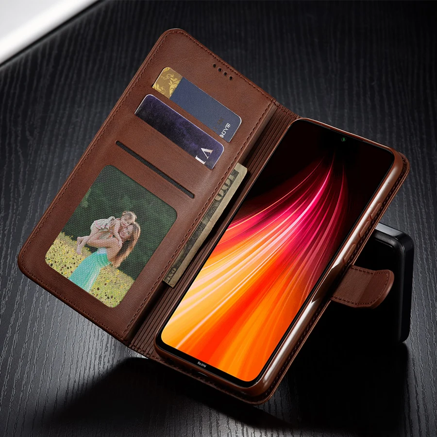 Ретро Кожаный чехол для Redmi Note8 Pro с откидной крышкой для Xiaomi Redmi Note 8 Pro 8pro Note8pro, Роскошный чехол-бумажник с магнитной картой, чехол для телефона