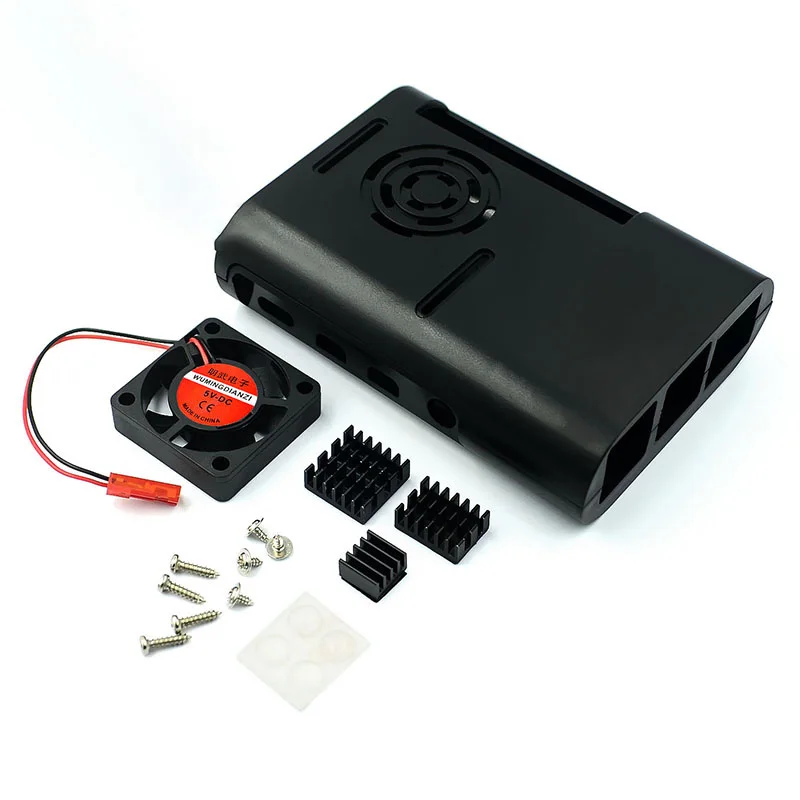Raspberry Pi 4 Чехол Raspberry Pi чехол с охлаждающим вентилятором Raspberry Pi 4 радиатор для Raspberry Pi 4 Модель B Pi 4B Pi4 ABS Чехол Коробка