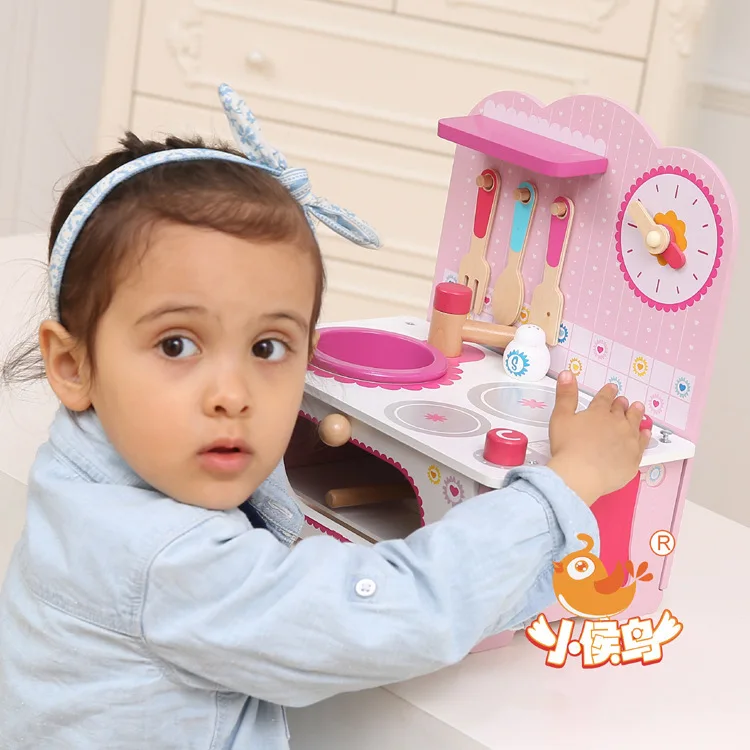  Cuisne CHIC Kitchenette Started Slightly ~~ Girls Pink Wood Kitchen Toy Birthday Gift - 4000267368875
