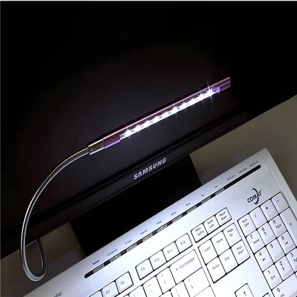  New Mini Flexible 10led usb night light Computer reading Lamp for Notebook Laptop Computer Desktop 