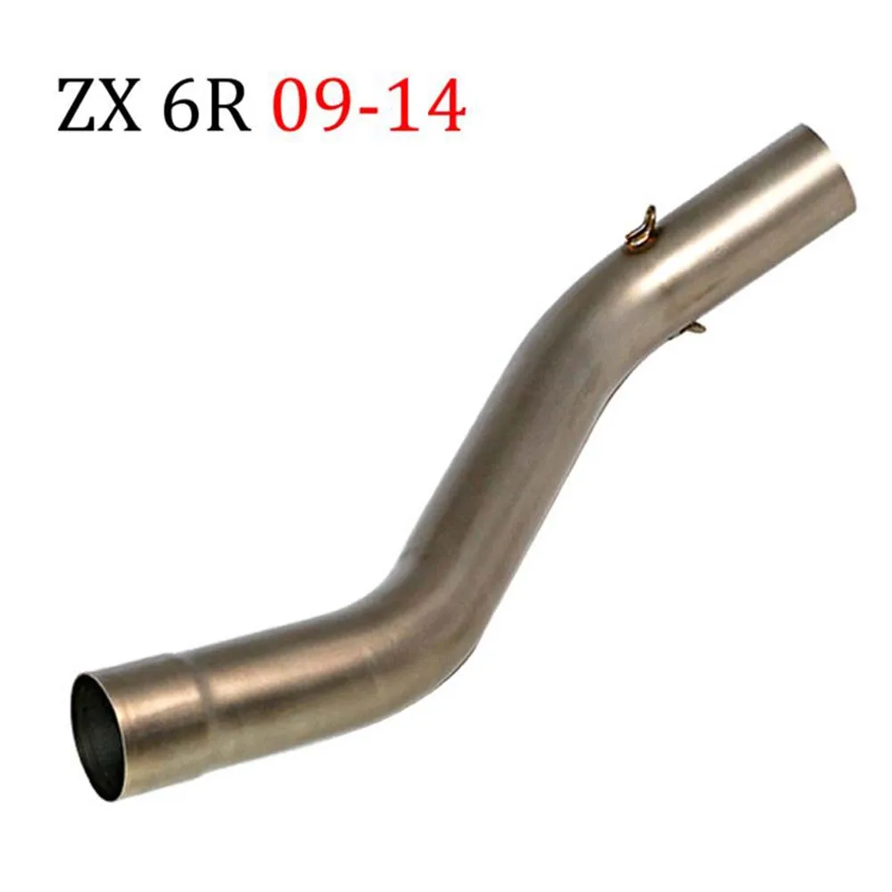 

Motorcycle Exhaust Muffler Mid Pipe Connector Adapter Fit for Kawasaki ZX10R 2008~2010 and ZX6R 2009~2014 without Exhaust