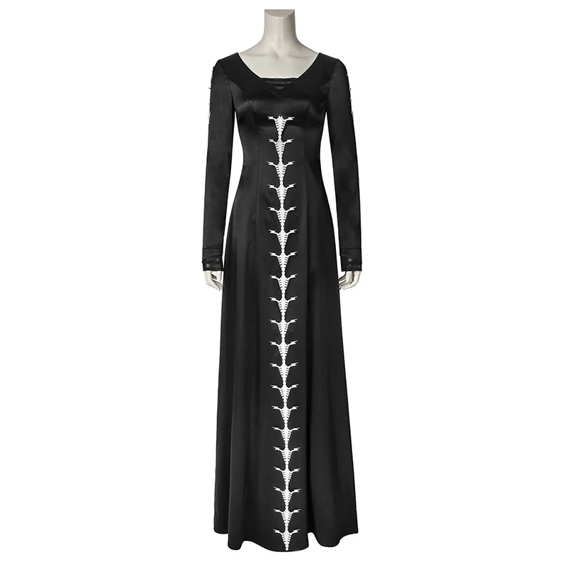 Dress Only Maleficent 2 любовница зла костюм Черная Королева ведьма косплей нарядное платье шляпа для взрослых женщин Хэллоуин наряд индивидуальный заказ - Цвет: Dress Only