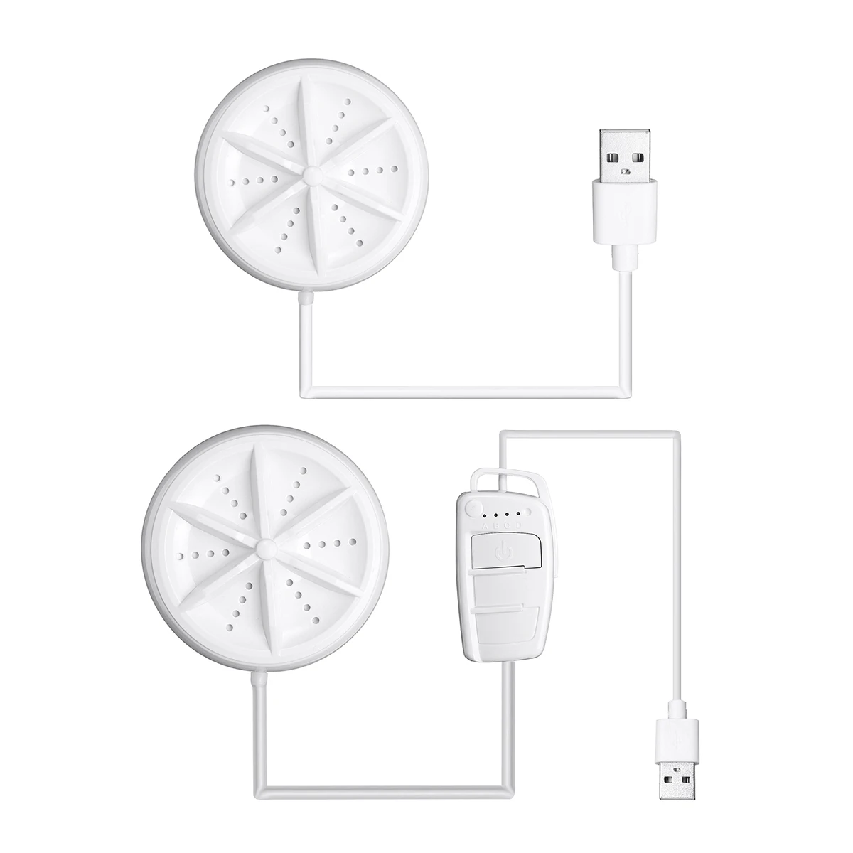 

6W 10V Mini Ultrasonic Turbo Washing Machine Portable Personal Rotating Washer Convenient for Travel Home Business Trip USB