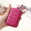 SOUTH GOOSE Genuine Leather Unisex Car Key Holders Crocodile Pattern Men Double Zipper Keys Organizer Women Cute Housekeeper Bag ► Photo 2/6