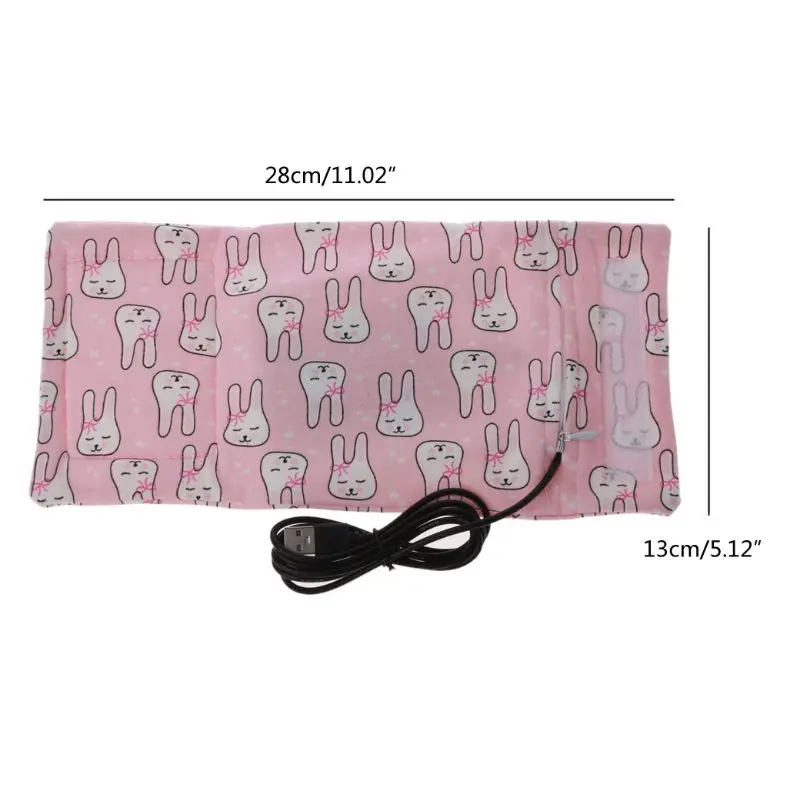 

USB Milk Water Warmer Travel Stroller Insulated Bag Baby Nursing Bottle Heater T5EC