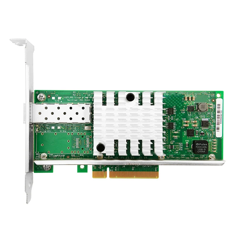 Ethernet конвертированная сетевая карта X520 DA1 PCI E SFP + 10G PCIe 2 0 X8 серверный адаптер с