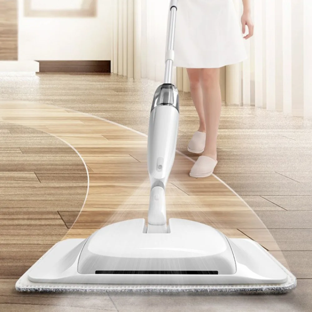 New 3in1 Spray Mop Broom Set Magic Mop Wooden Floor Flat Mops Home Cleaning Tool Household With Reusable Microfiber Pad Lazy Mop
