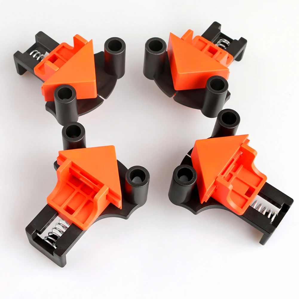 

4 pcs 90 Degree Right Angle Clamp Fixing Clips Picture Frame Corner Clamp Woodworking Hand Tool Angle Clamps Pipe Clamp