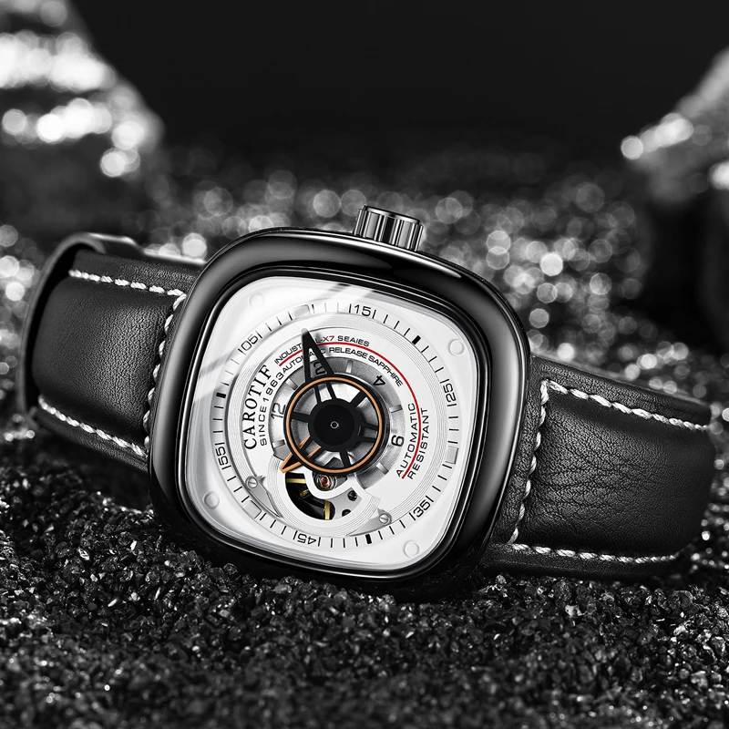 Высокое качество роскошные полностью стальные мужские часы Montre автоматические механические наручные часы для мужчин Reloj Hombre деловые часы для мужчин - Цвет: 7