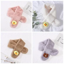 Теплый кашемировый шарф на весну и зиму, элегантные накидки, оранжевый плюшевый детский зимний теплый шарф, модные плотные шарфы