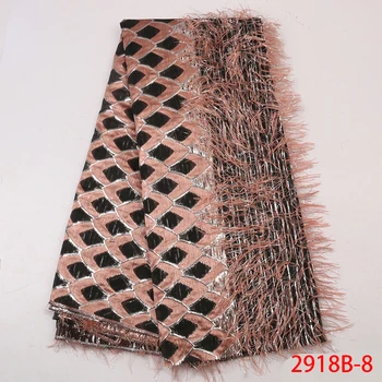 

NIAI African Lace Fabric 2019 High Quality Lace Material French Lace Fabric Embroidery Jacquard Nigerian Lace Fabrics XY2918B-8
