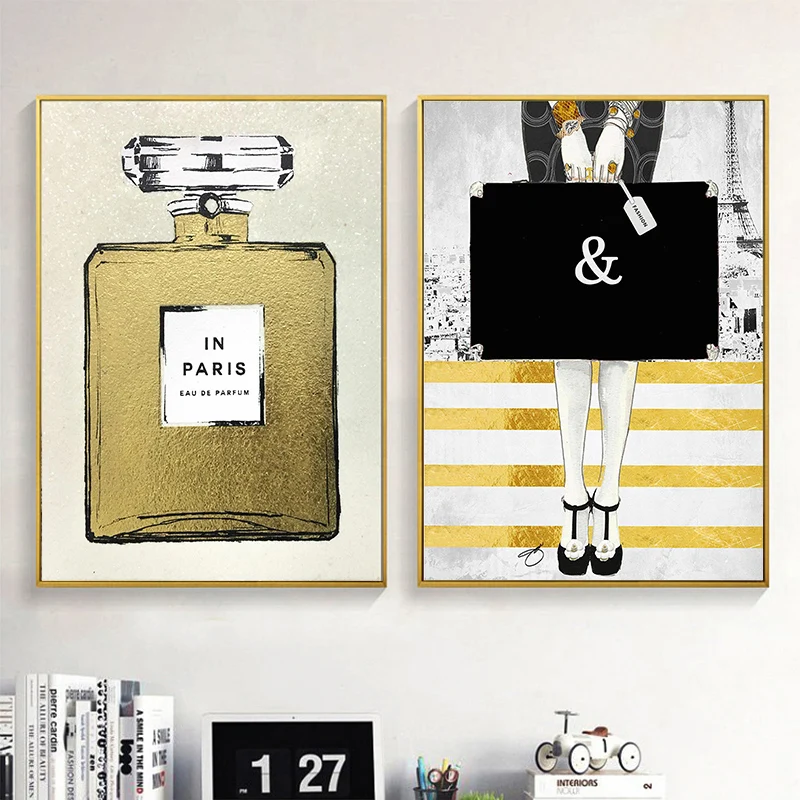Posteres Vintage Articulos De Moda De Alta Costura Pintura En Lienzo Para Dormitorio Decoracion Del Hogar Impresiones Metalicas Modernas Imagen Artistica Creativa Para Pared Pintura Y Caligrafia Aliexpress