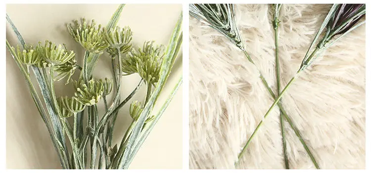Small grass greens fake plants flower arrangement accessories plastic Artificial flower home decoration DIY Faux foliage wreath