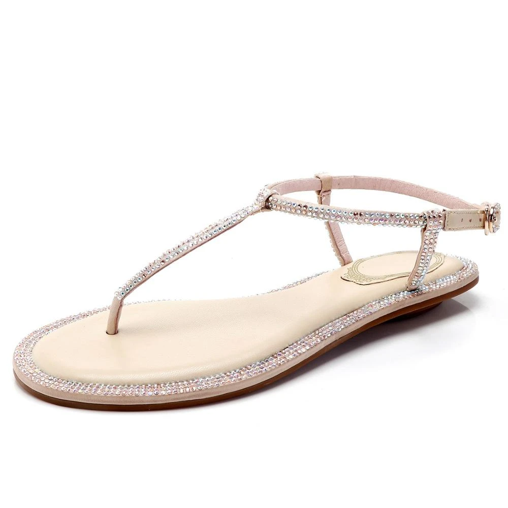 diamond flat sandals