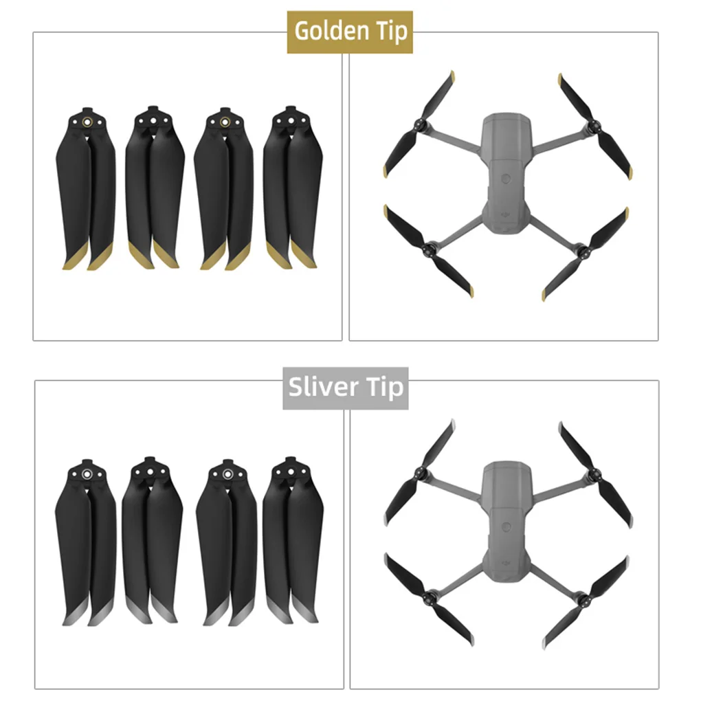 

Quick Release Drone Propeller Low Noise Folding PC Propeller Replacement for Mavic Air 2
