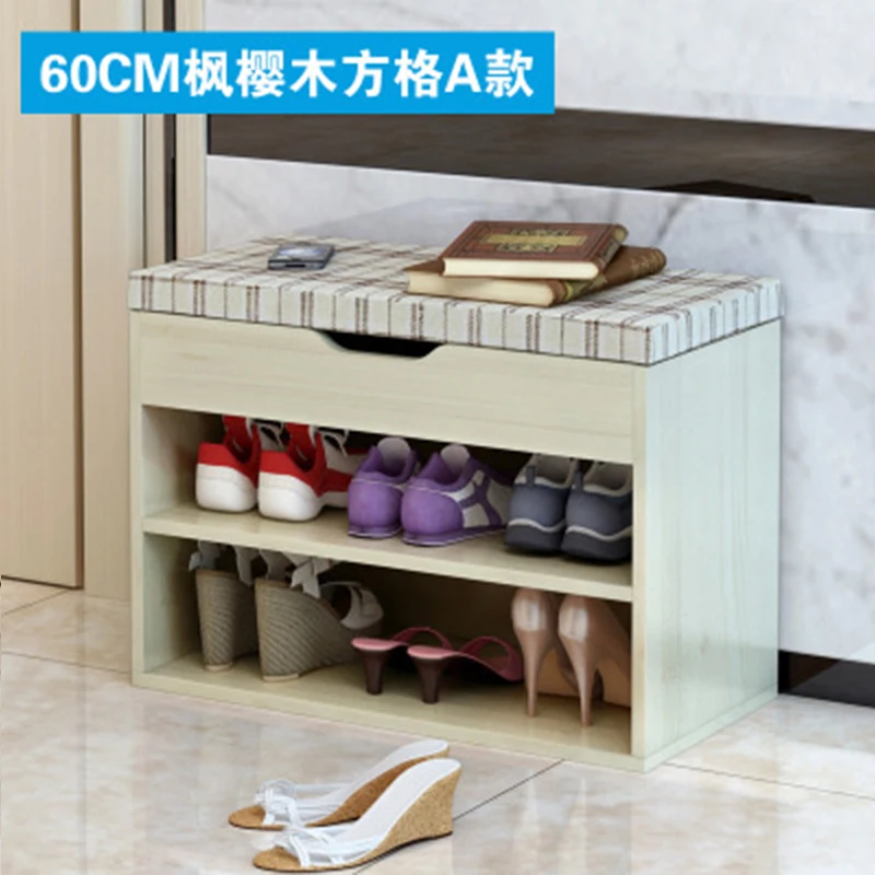 60cm color-1-A Мебель, обувь, табурет, простой современный многофункциональный табурет для хранения, диван, обувной шкаф, фойе, обувной стеллаж, скандинавские бытовые Двери для смены - Цвет: 60cm color-1-A