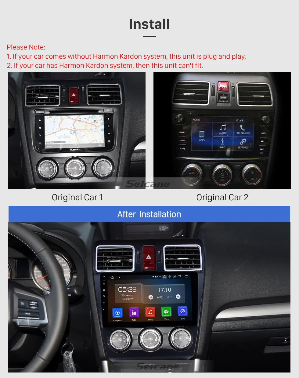 Top Seicane 9 inch Android 9.0 Car Radio Stereo Audio Multimedia Player GPS Head Unit For 2014 2015 2016 Subaru WRX forester 1 Top Seicane 9 inch Android 9.0 Car Radio Stereo Audio Multimedia Player GPS Head Unit For 2014 2015 2016 Subaru WRX forester 1