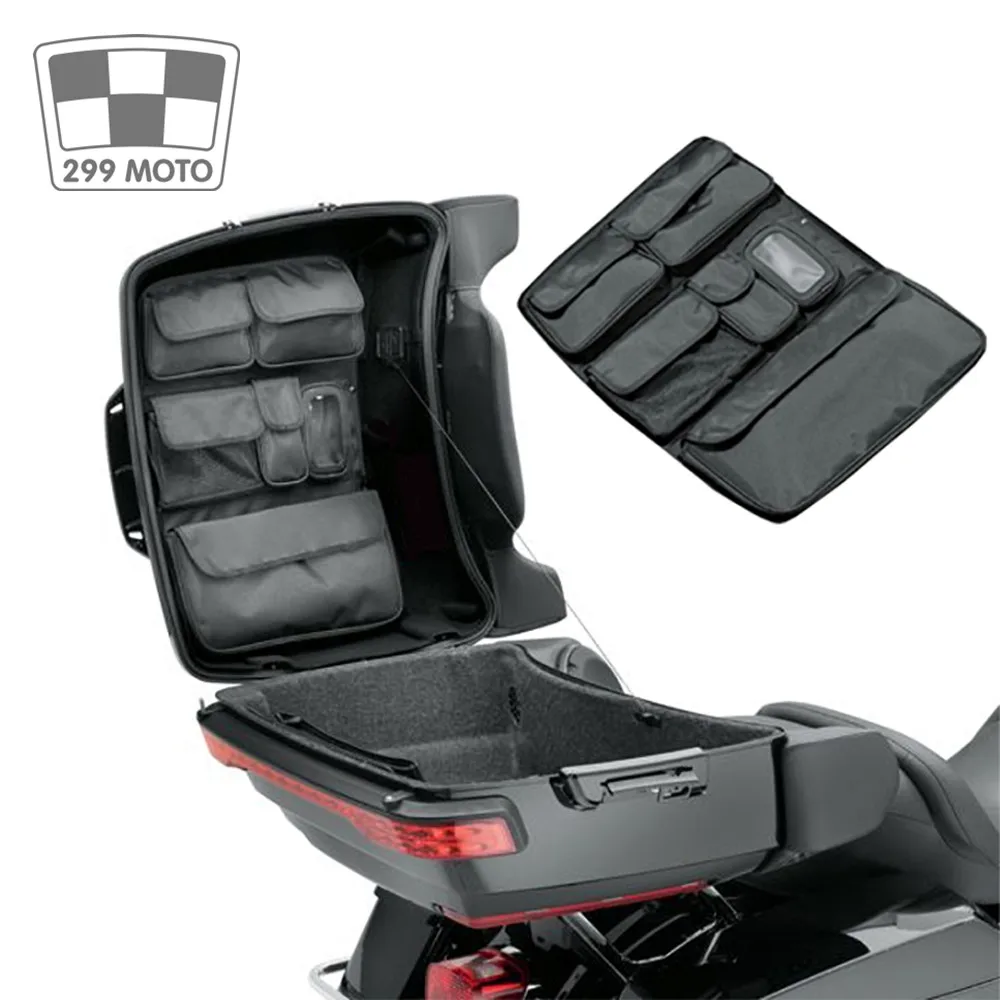 Черный Тур Пак мотоцикл Органайзер крышка сумка для хранения Harley Touring Street GLIDE FLHX