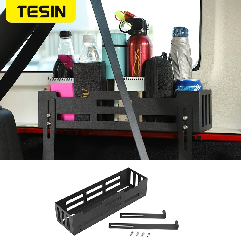 

TESIN Stowing Tidying for Jeep JK JL Aluminium Car Trunk Storage Box Organizer Accessories for Jeep Wrangler JK JL 2007-2019