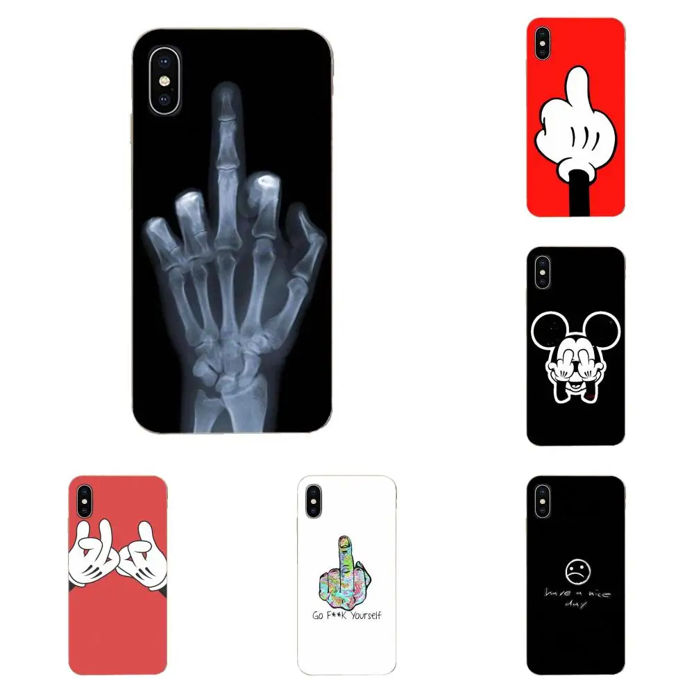 Mouse Finger Have A Nice Day Best Soft TPU Protective Skin For Apple iPhone 4 4S 5 5C 5S SE SE2 6 6S 7 8 11 Plus Pro X XS Max XR | Мобильные