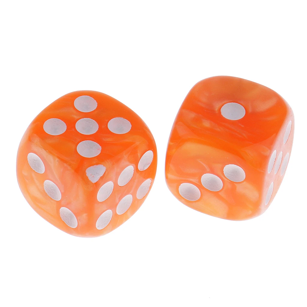 50 Pieces 6 Sided Spot Dices Digital D6 Dices for Party Bar Card Game Props D&D MTG RPG Gaming
