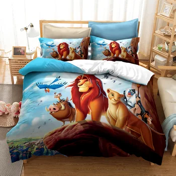 

The Lion King 3d Printed Bedding Set Duvet Cover Set Pillowcase Twin Full Queen King Adult Kids Bedclothes Bed Set