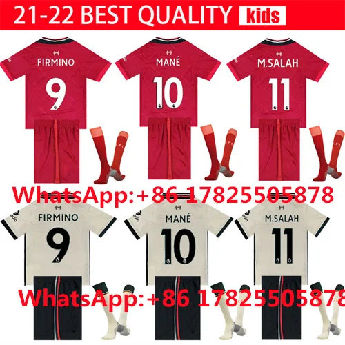 2021 2022 грива 21 22 Топы M.SALAH THIAGO DIOGO Liverpooles футбольные майки MILNER A.BECKER футбольная