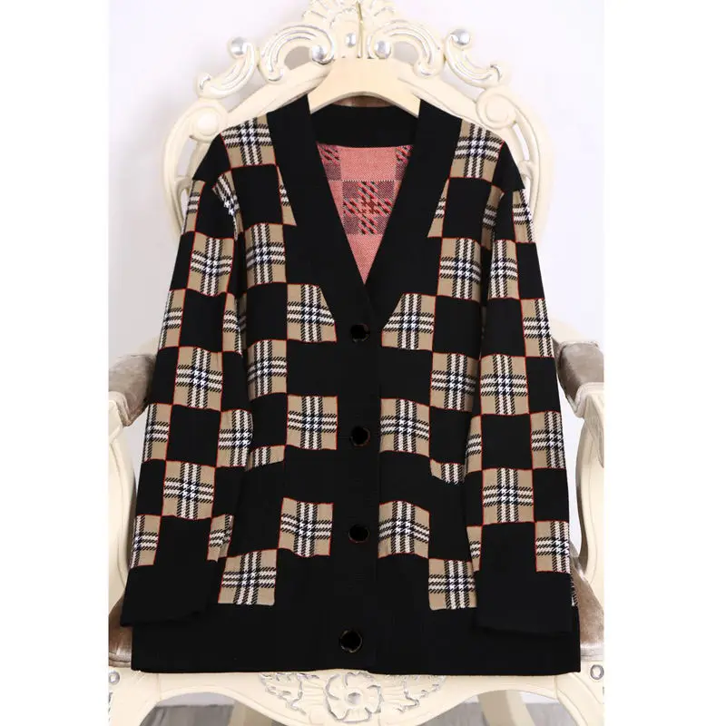 Knitted Cardigan Loose 2020 New Style Classic