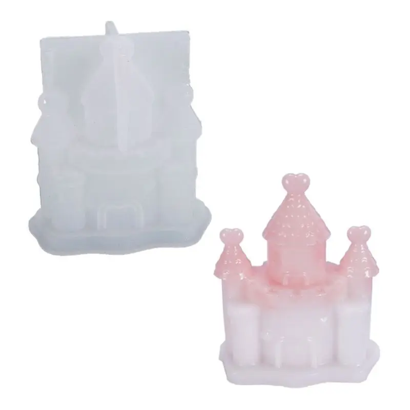 

Resin Crystal Epoxy Mold Three-dimensional Castle House Fantasy Silicone Mould 83XF