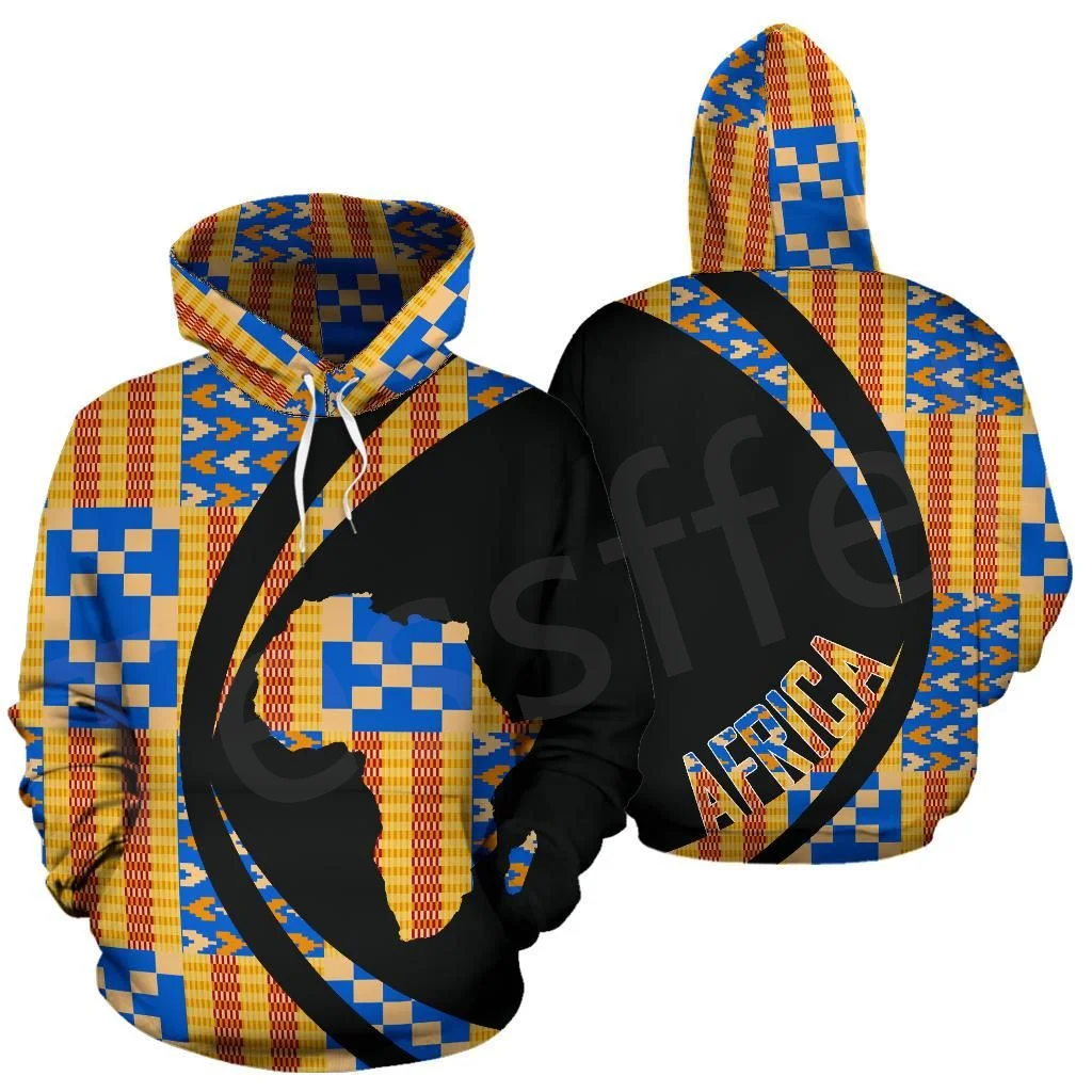 Tessffel Africa Native Tribal Culture Pattern Kente Retro Harajuku Tracksuit 3DPrint Men/Women Funny Casual Pullover Hoodies B32