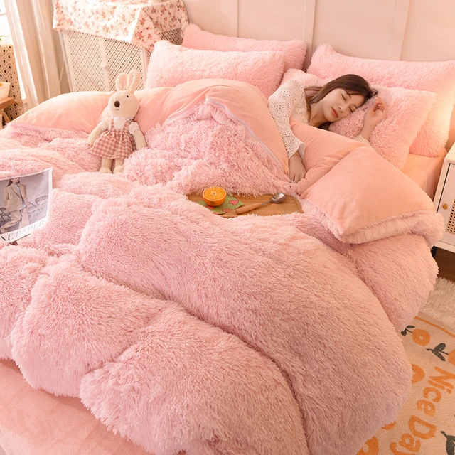 Fluffy Full Size Comforter Sets  Fluffy King Size Comforter Set - Comforter  Cover - Aliexpress