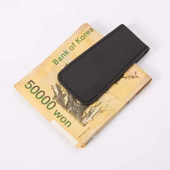

Korean style new first layer cowhide ultra-thin magnetic wallet men's wallet