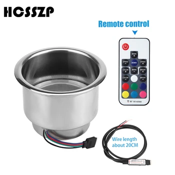 

DC 12V RGB Bottle Cup Holders Drinks Holders Stainless Steel For Yacht Boat Sailing Rv Accessories Camping Car Camper Van Parts