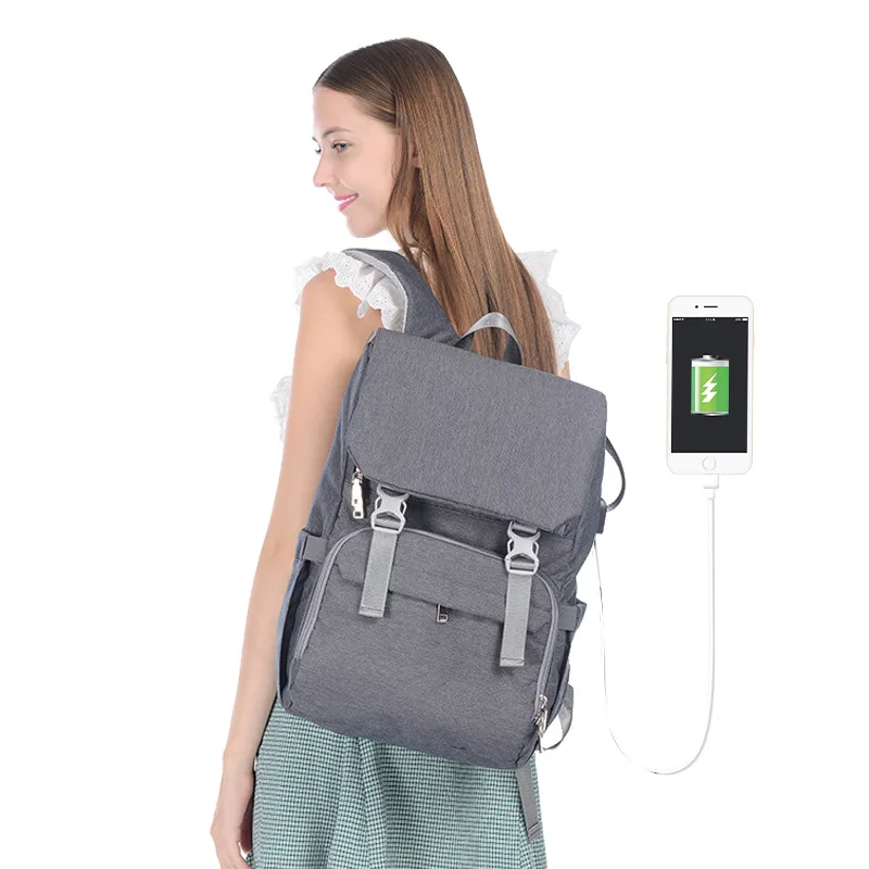 Рюкзак для мам, инвалидные коляски, USB, большая емкость, тележка для смены, Детская сумка для пеленки для мам